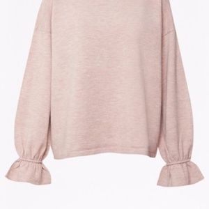French Connection NWT Ruffle Cuff Sleeve Sweater